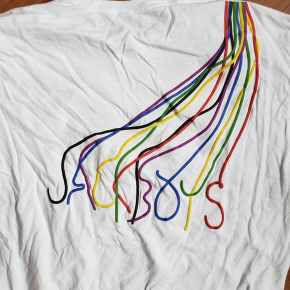 Jackboys cord cutters white long sleeve t-shirt - Picture 4 of 4